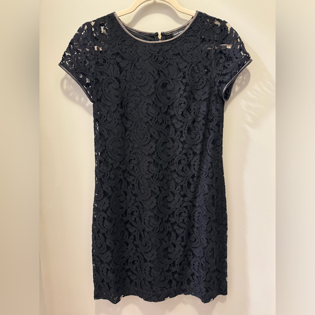 Club Monaco Black Lace Dress